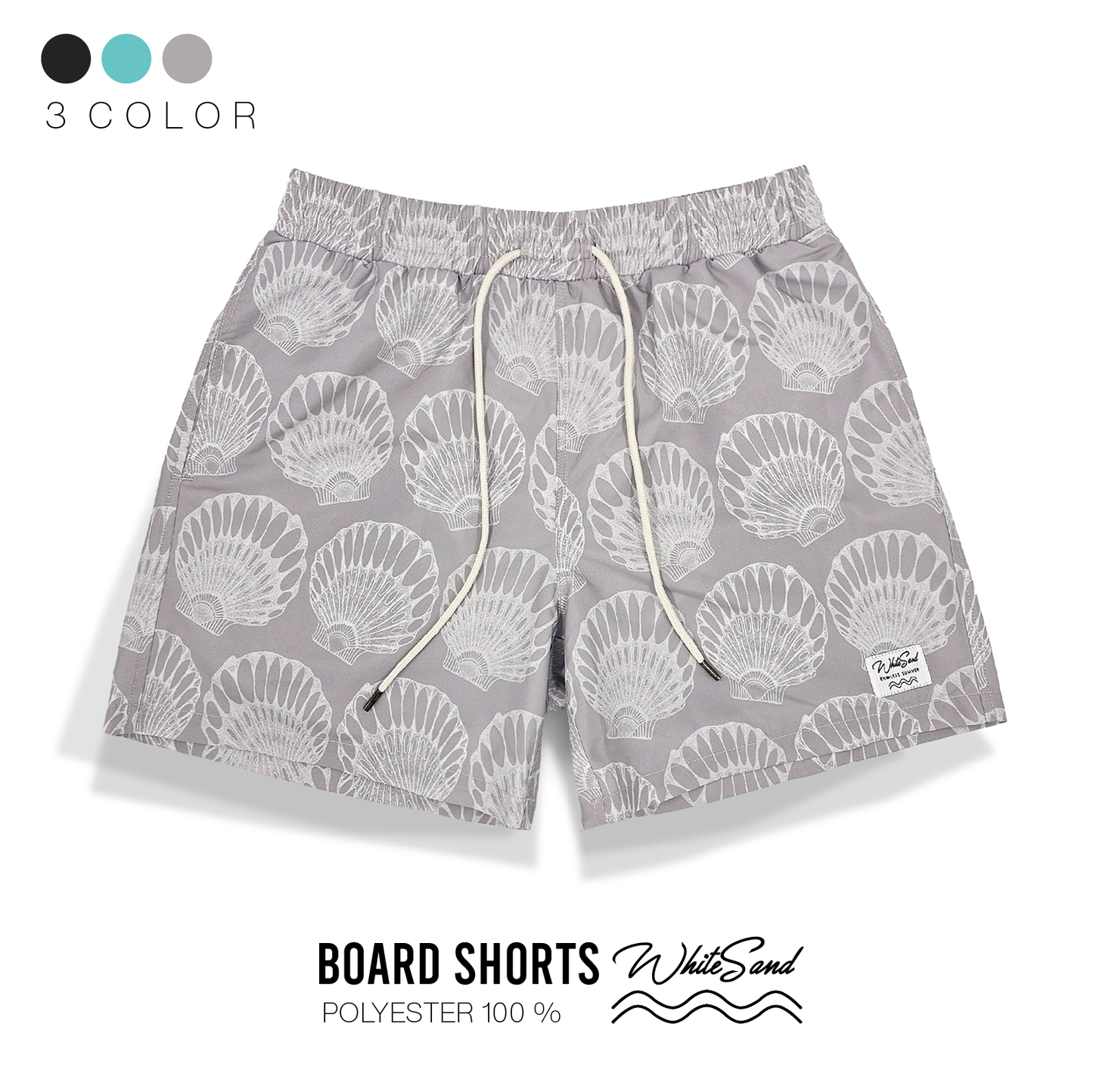 Men Boardshorts – Nylon & Polyester, Quick Dry | Minimal Shells 💙