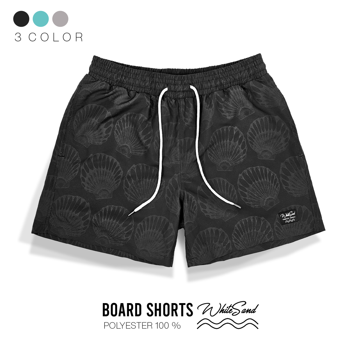 Men Boardshorts – Nylon & Polyester, Quick Dry | Minimal Shells 💙