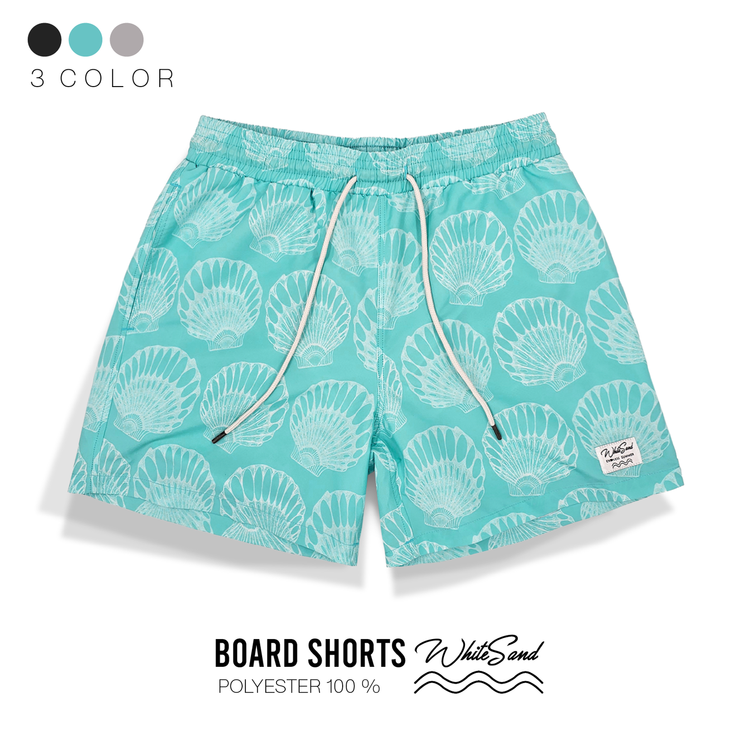 Men Boardshorts – Nylon & Polyester, Quick Dry | Minimal Shells 💙