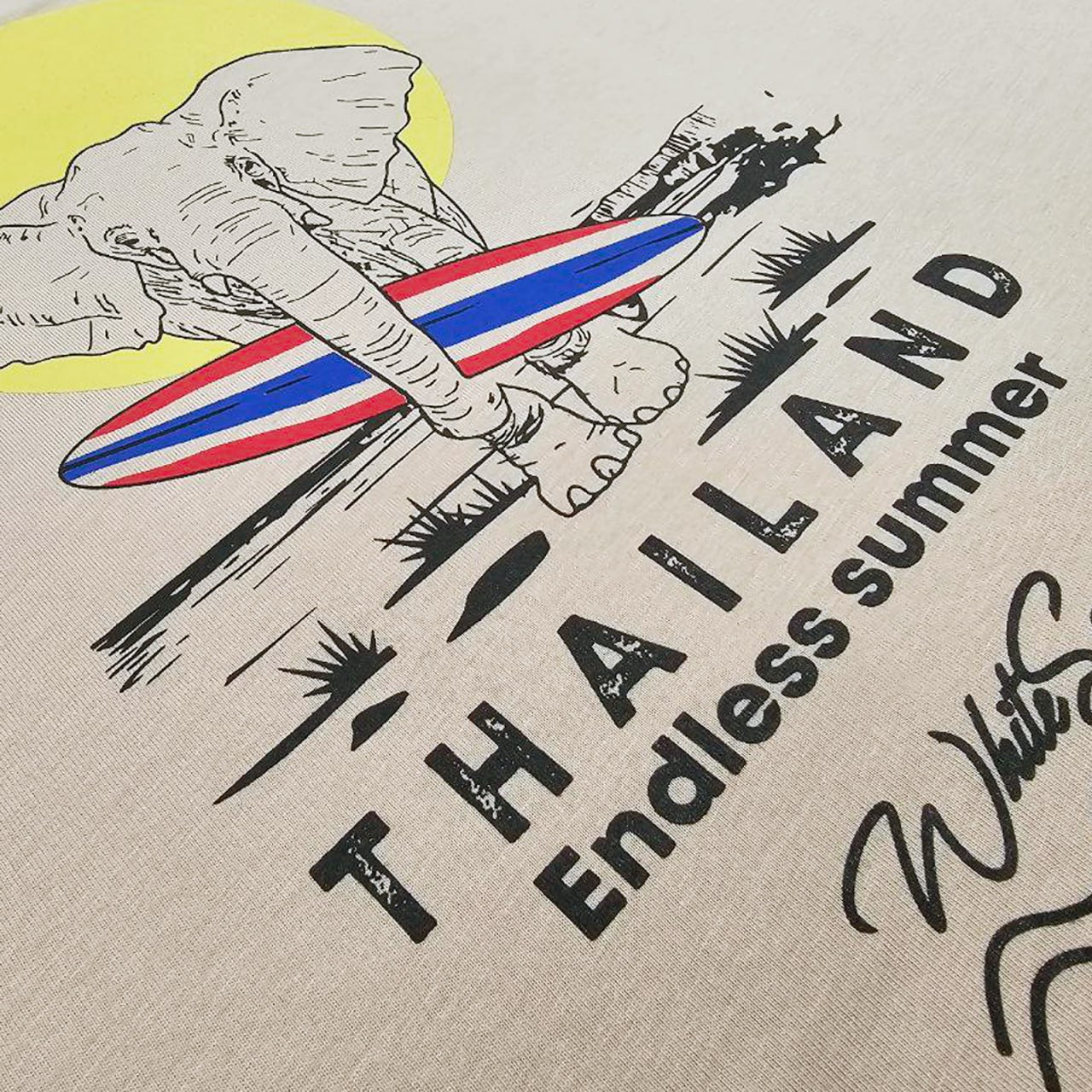 Unisex Cotton Tee – Endless Summer🐘 (Exclusive Thailand Edition)