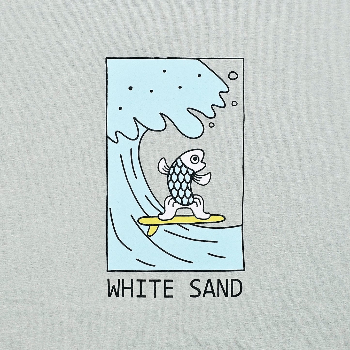 Unisex Cotton Tee – Fish Surfing🏄‍♂️