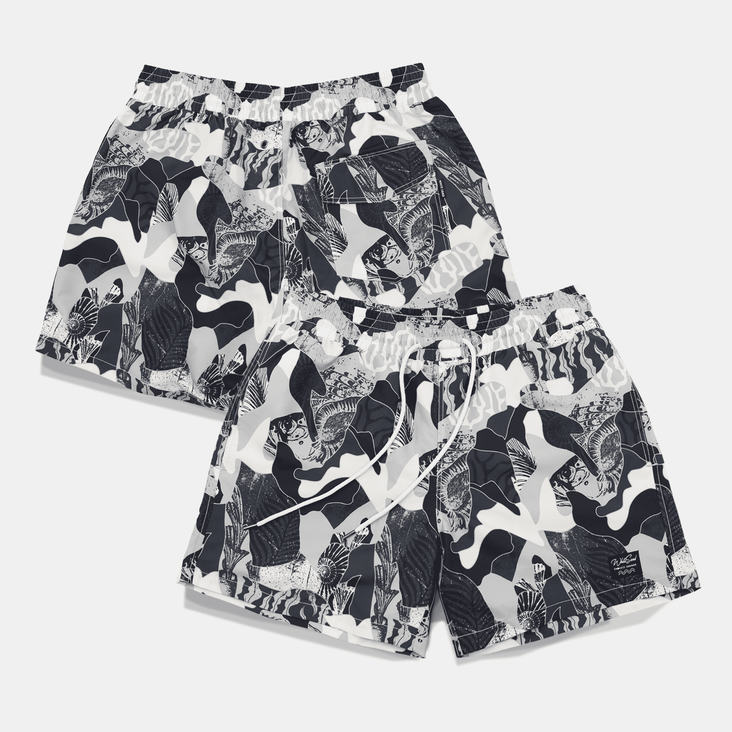 Men Boardshorts – Polyester, Quick Dry | Shell Fish 🐚