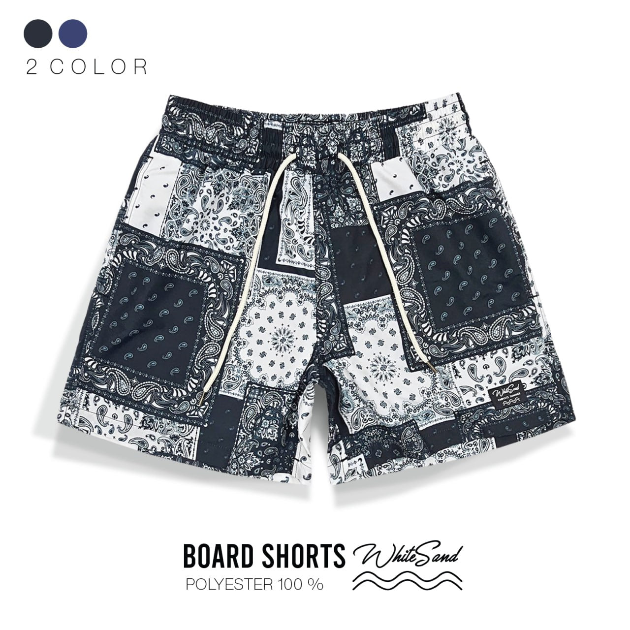 Men Boardshorts – Polyester, Quick Dry | Mix-Bandana