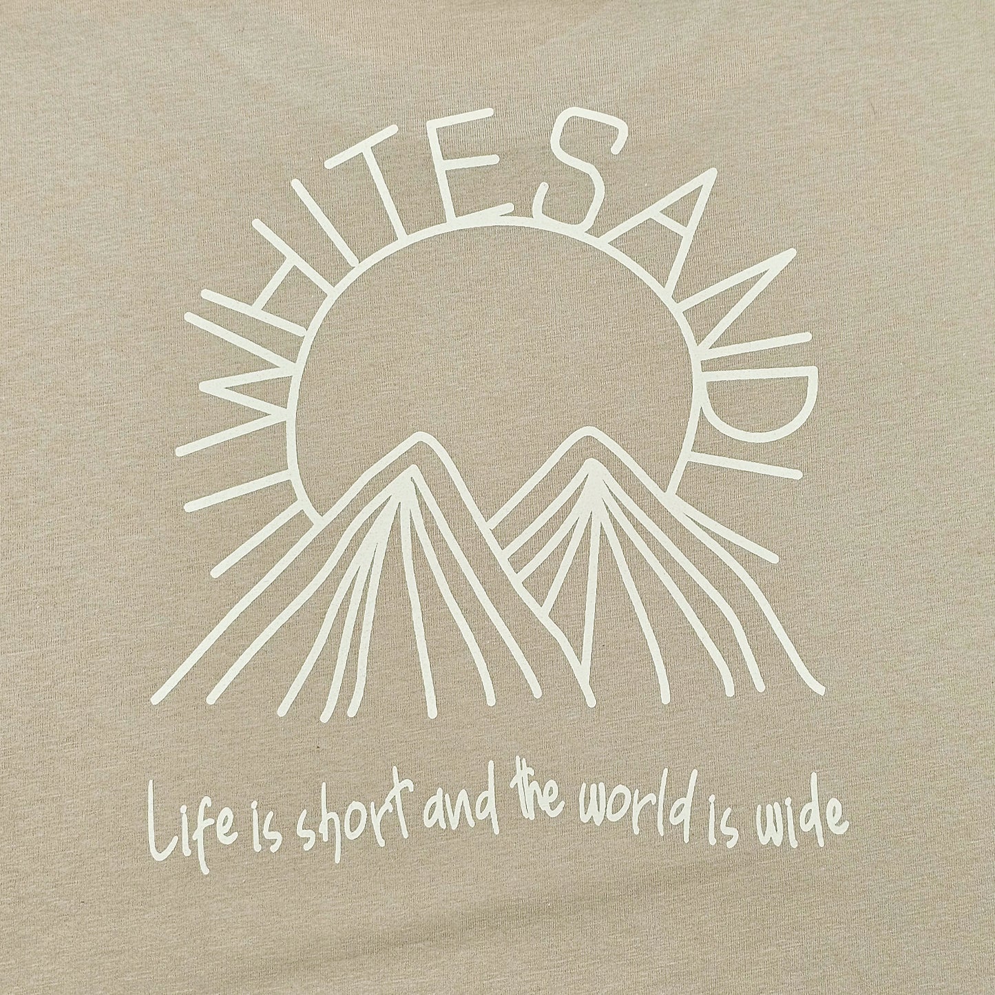 Unisex Cotton Tee – Mountain🌄Life is short and the world is wide