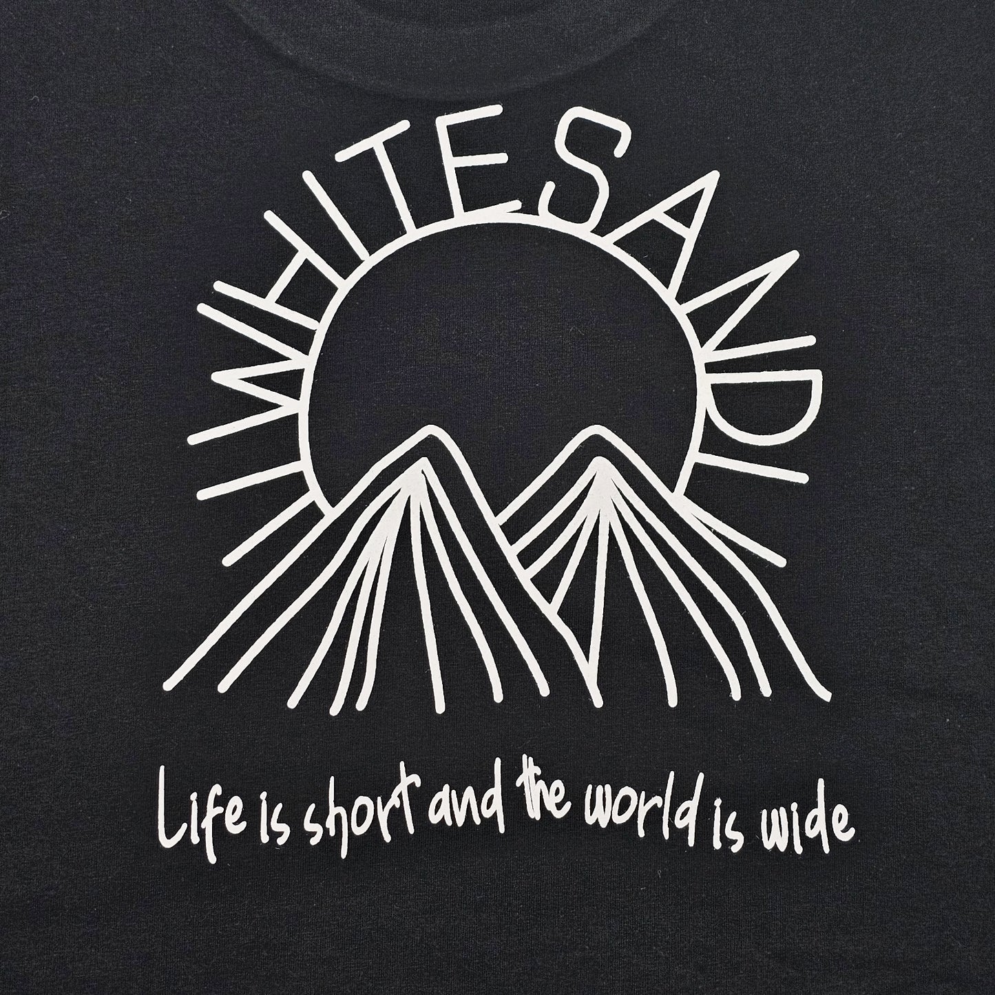 Unisex Cotton Tee – Mountain🌄Life is short and the world is wide