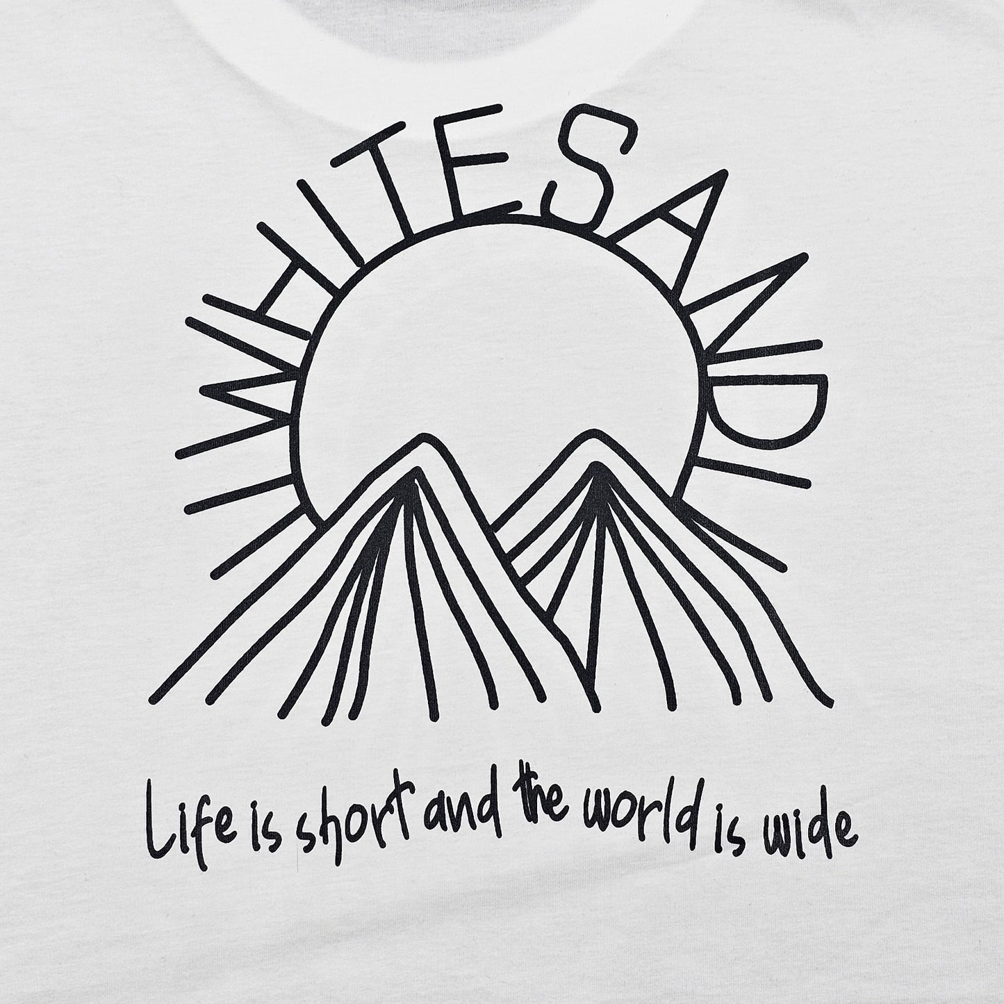 Unisex Cotton Tee – Mountain🌄Life is short and the world is wide