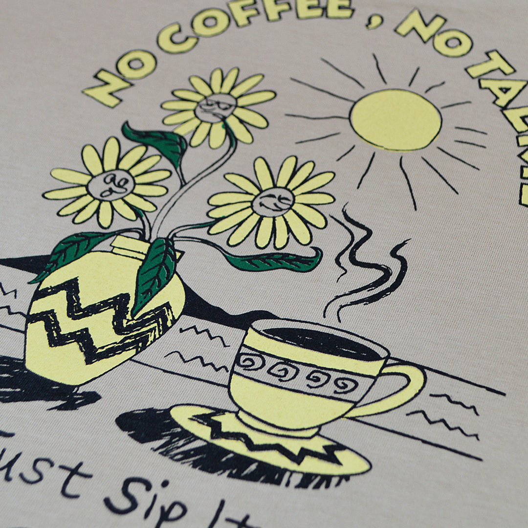 Unisex Cotton Tee – No Coffee, No Talkie ☀️