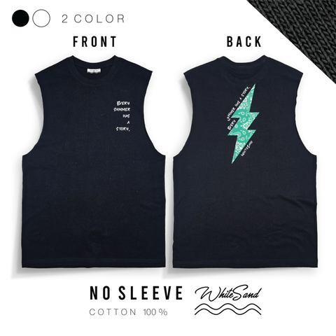 WhiteSand No Sleeves T-shirt | Thunder