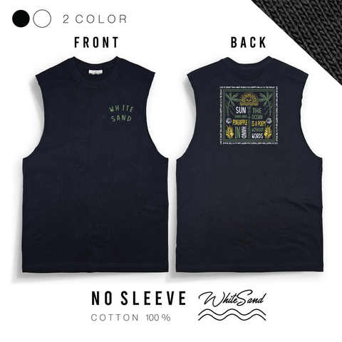 WhiteSand No Sleeves T-shirt | The Ocean