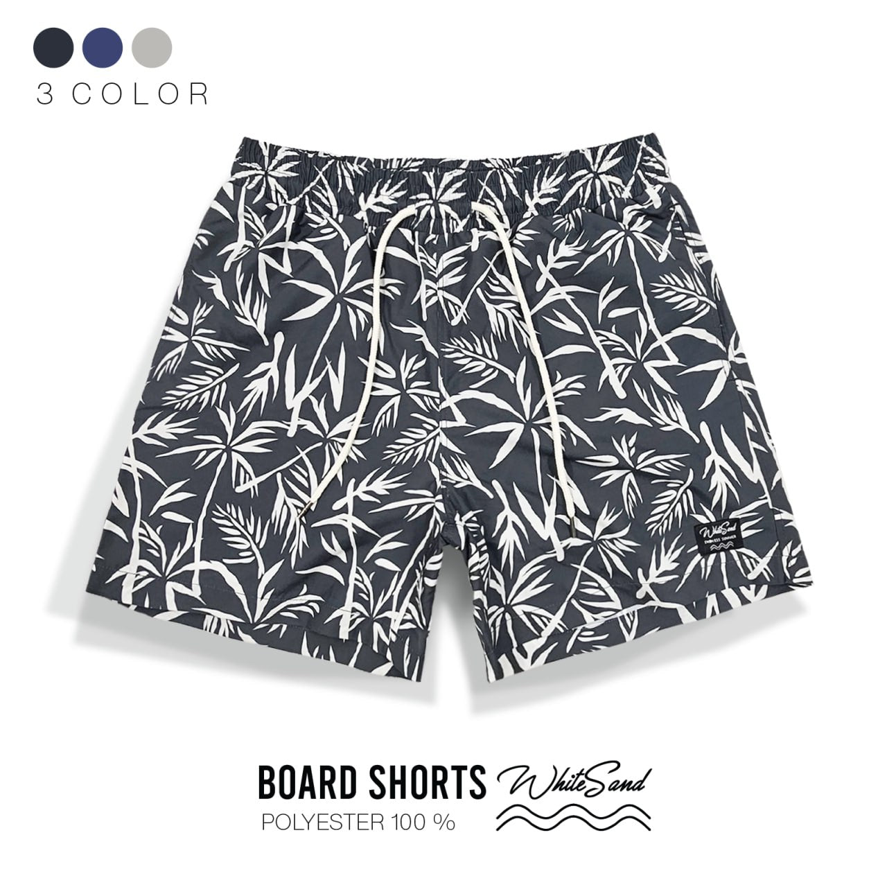 Men Boardshorts – Polyester, Quick Dry | Palm Leaf