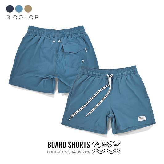 Men Boardshorts – Plain Color Edition | Navy Blue , Beige , Blue