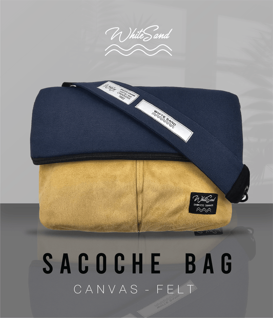 Sacoche Canvas Bag – Navy Blue x Yellow Mustard