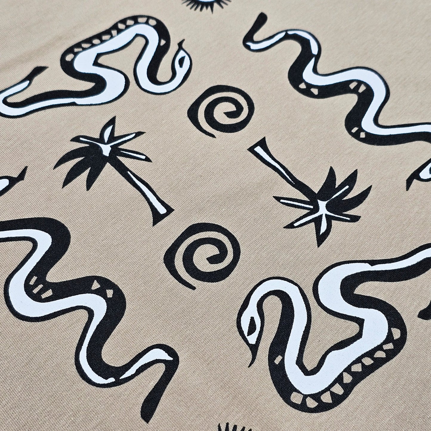 Unisex Cotton Tee – Serpent Map 🐍