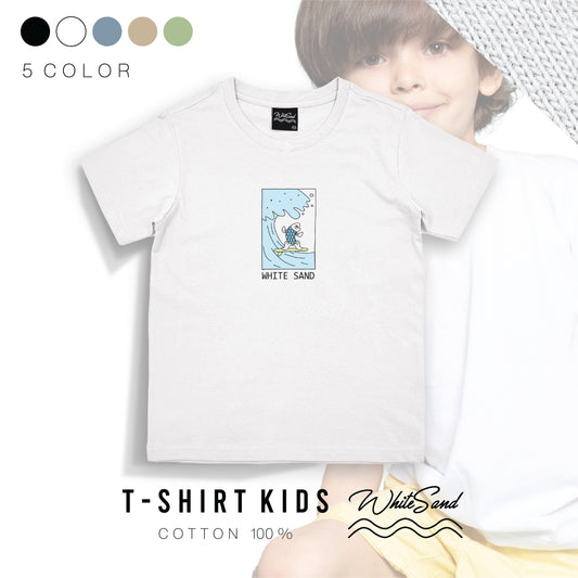 Kids Cotton Tee – Fish Surf 🐟