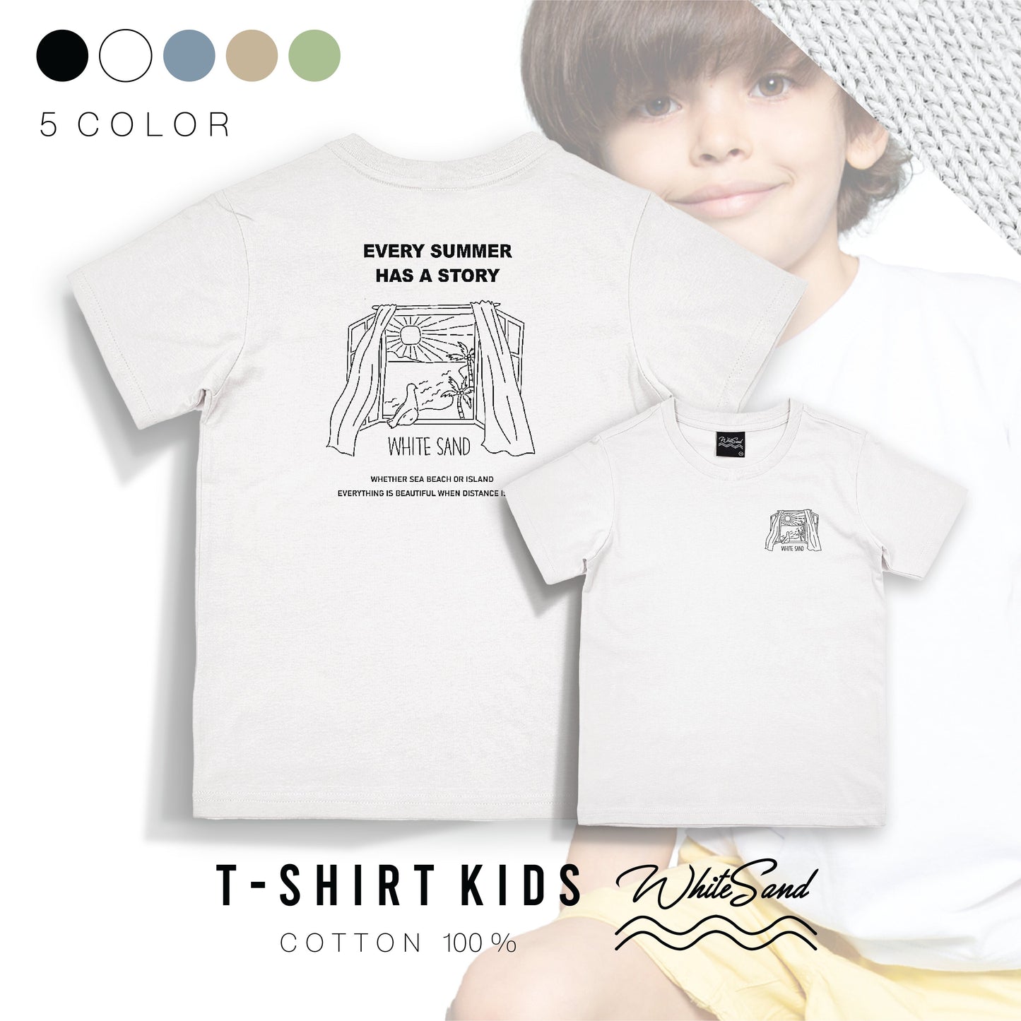 Kids Cotton Tee – Every Summer Has A Story ☀️