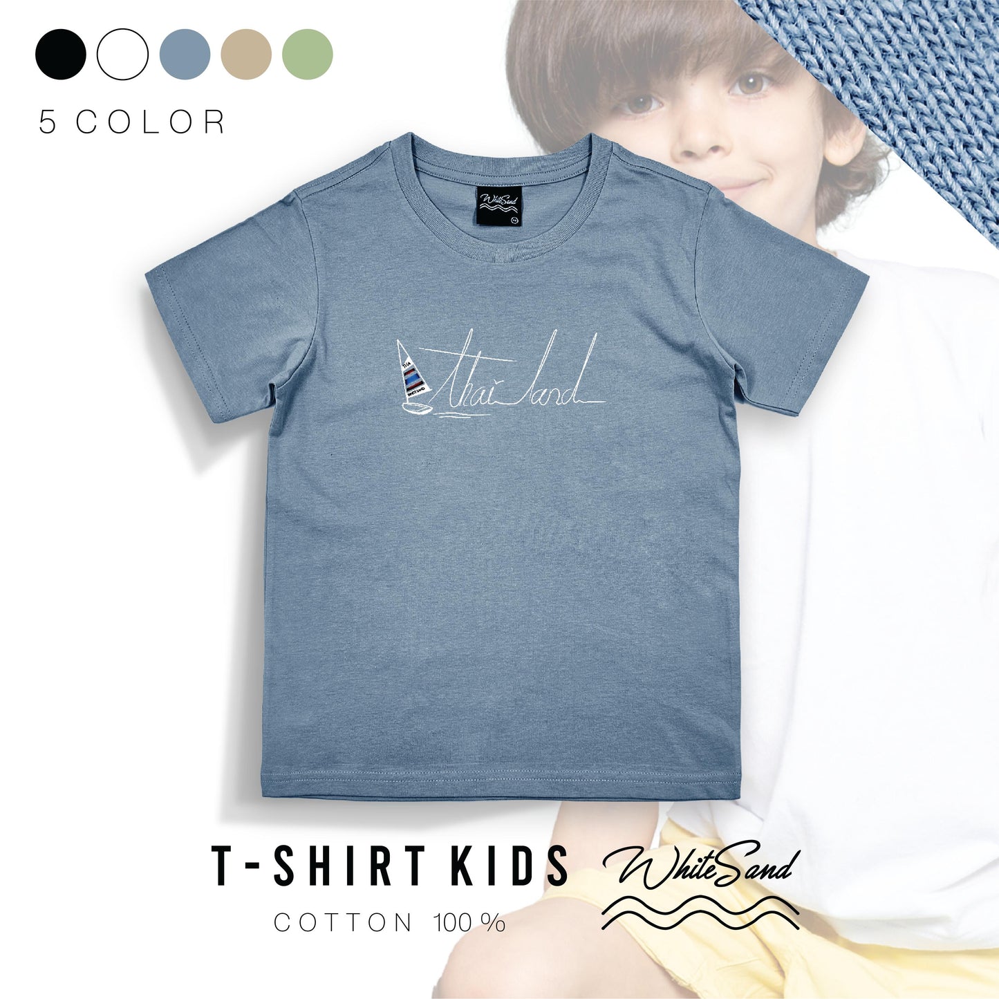 Kids Cotton Tee – Thailand Exclusive Design 🇹🇭