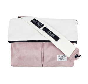 Sacoche Bag / Canvas+Felt / Pastel Pink