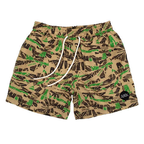 Board Shorts【Leaf Camo】Brown